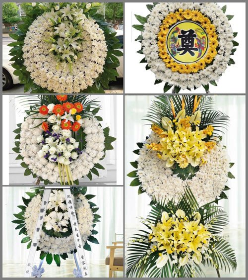 广东清远市阳山县岭背镇牛备村花圈速递